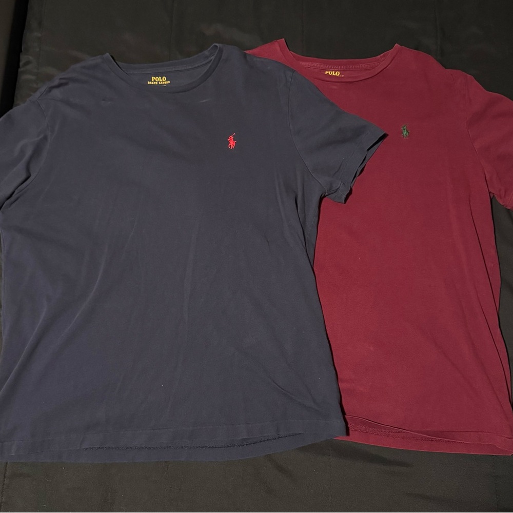 Polo Ralph Lauren Navy and Maroon T-Shirts